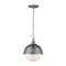 Z-Lite Peyton 2 Light Mini Pendant, Antique Nickel & Opal Etched 619MP-AN - alternate 1